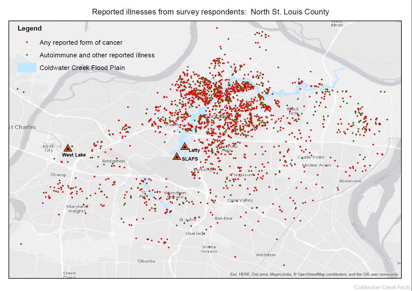 Cancer Cluster Map in North County – July 2015 – 0 | Just Moms STL ...
